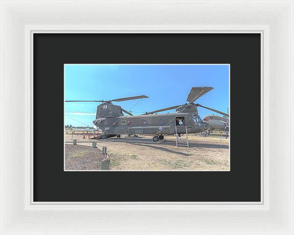 Military Air Craft Displayed At Castle Air Force - Framed Print