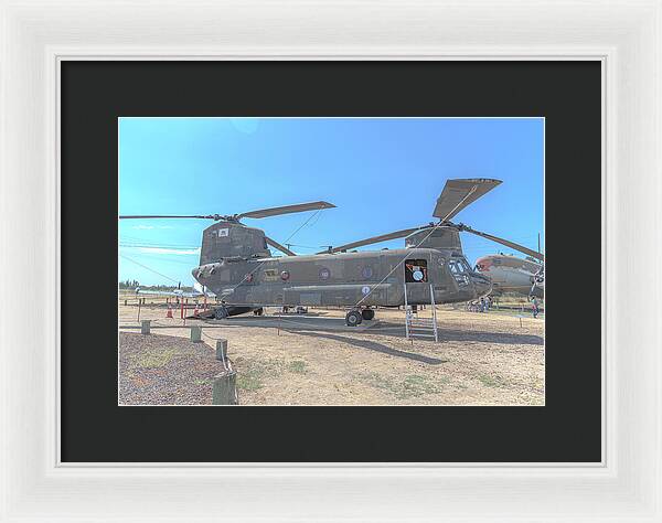 Military Air Craft Displayed At Castle Air Force - Framed Print