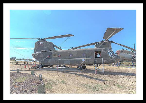 Military Air Craft Displayed At Castle Air Force - Framed Print