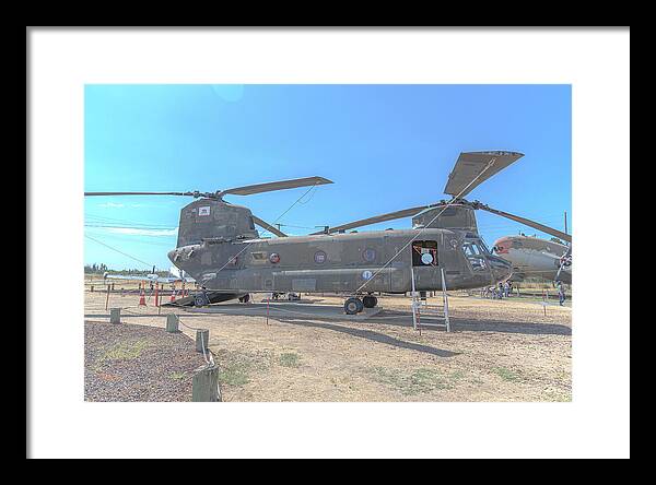 Military Air Craft Displayed At Castle Air Force - Framed Print