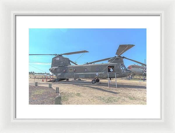Military Air Craft Displayed At Castle Air Force - Framed Print