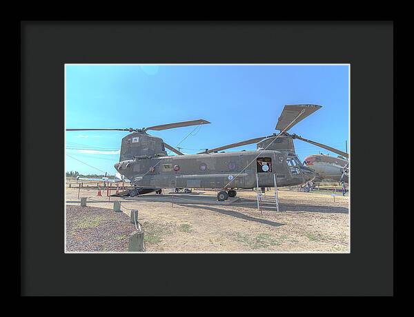 Military Air Craft Displayed At Castle Air Force - Framed Print