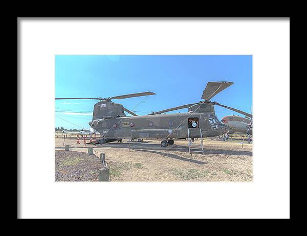 Military Air Craft Displayed At Castle Air Force - Framed Print
