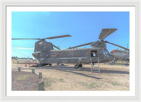 Military Air Craft Displayed At Castle Air Force - Framed Print