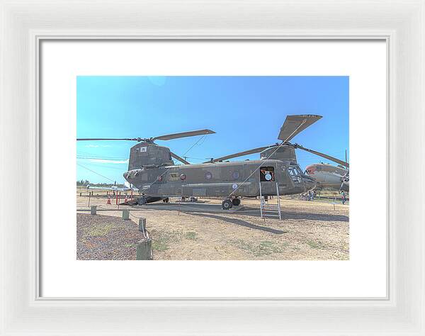 Military Air Craft Displayed At Castle Air Force - Framed Print