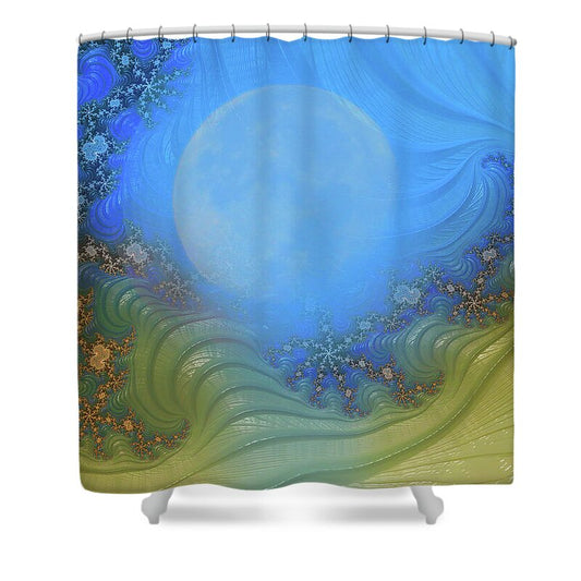 Moon Magic Fractals Design - Shower Curtain
