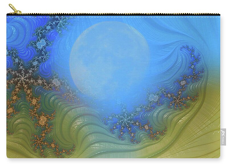 Moon Magic Fractals Design - Zip Pouch