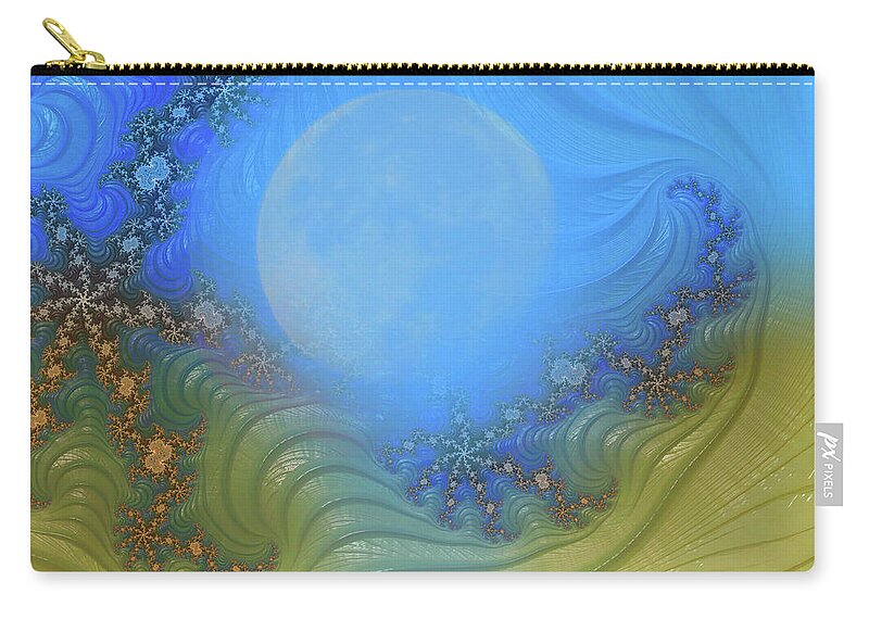 Moon Magic Fractals Design - Zip Pouch