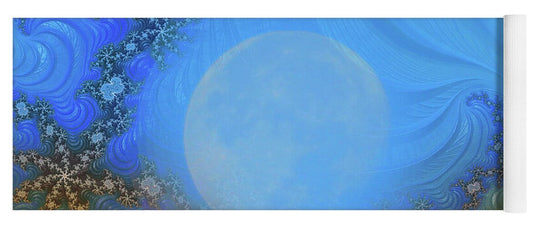 Moon Magic Fractals Design - Yoga Mat