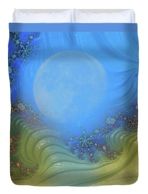 Moon Magic Fractals Design - Duvet Cover