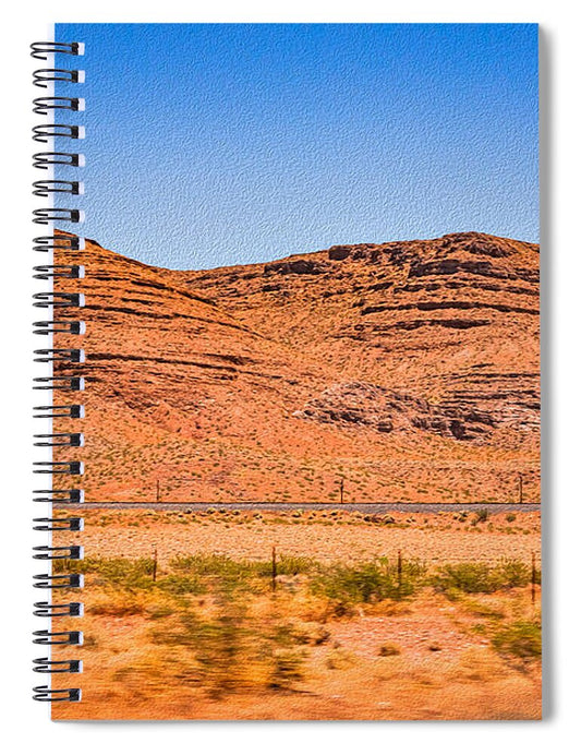 Natural Utah Mountains Landscape  - Spiral Notebook