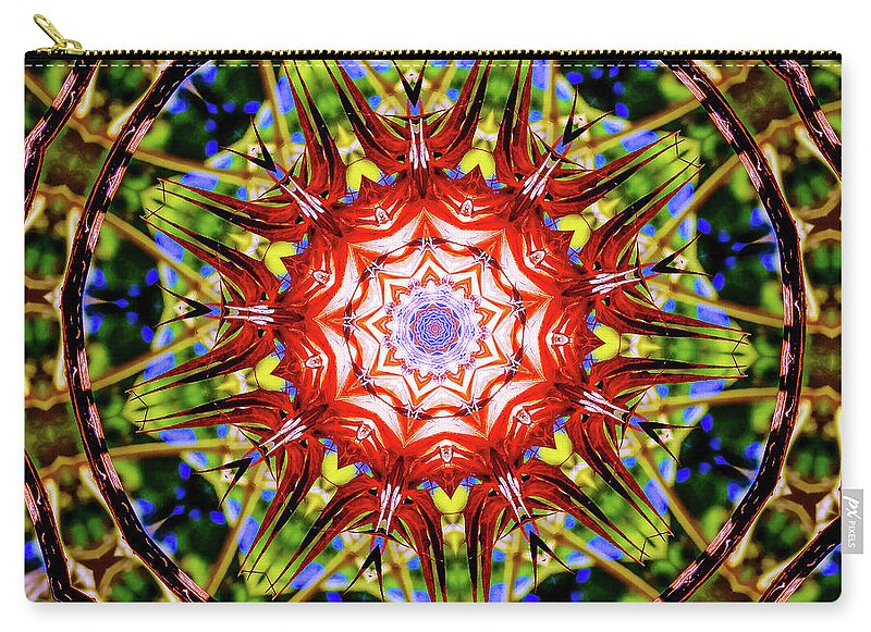 Nature's Fragments Mandala - Zip Pouch
