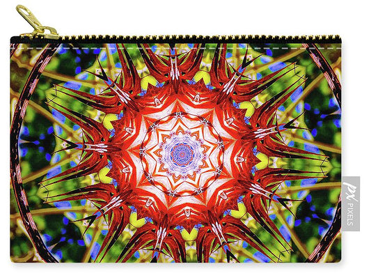 Nature's Fragments Mandala - Zip Pouch