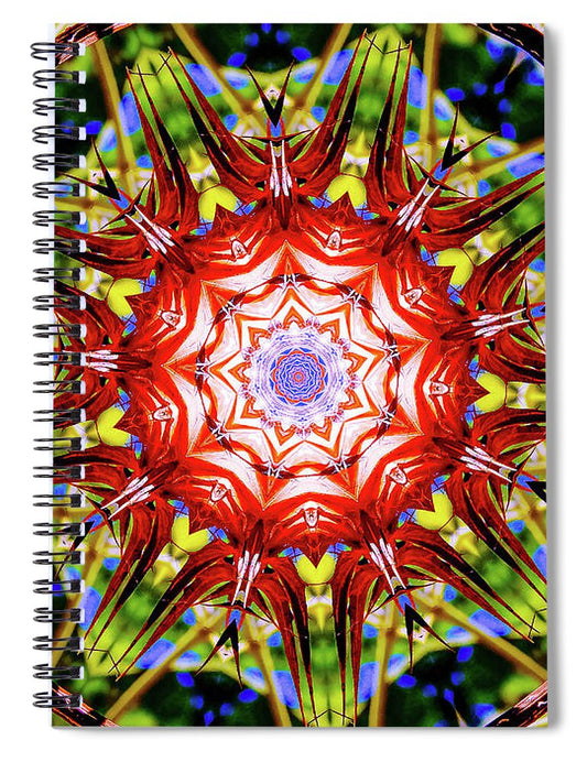 Nature's Fragments Mandala - Spiral Notebook