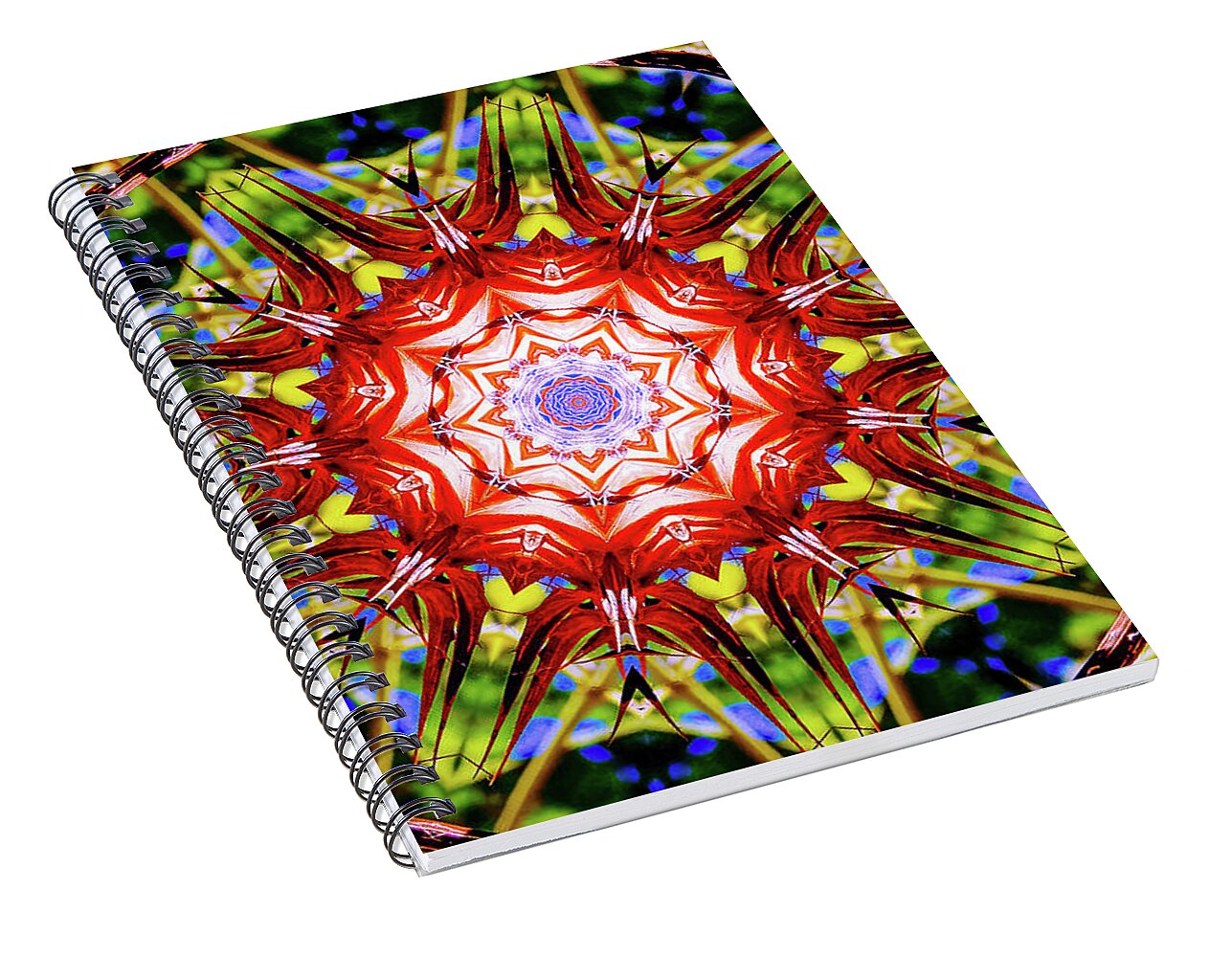 Nature's Fragments Mandala - Spiral Notebook