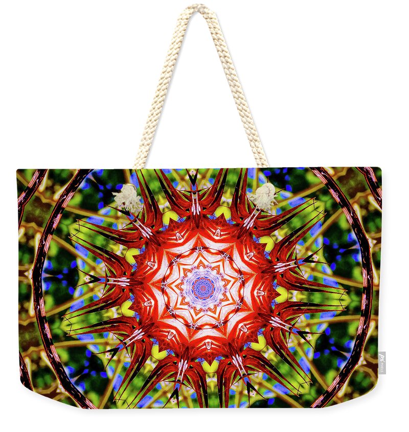 Nature's Fragments Mandala - Weekender Tote Bag