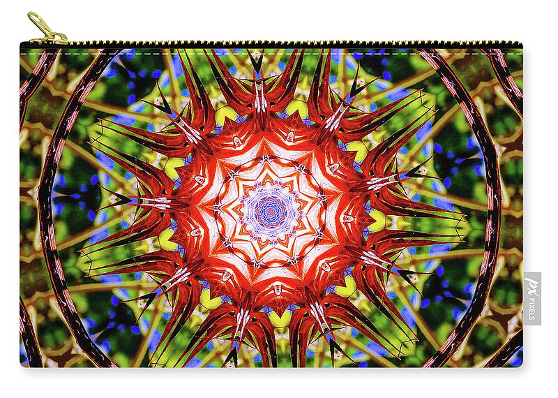 Nature's Fragments Mandala - Zip Pouch