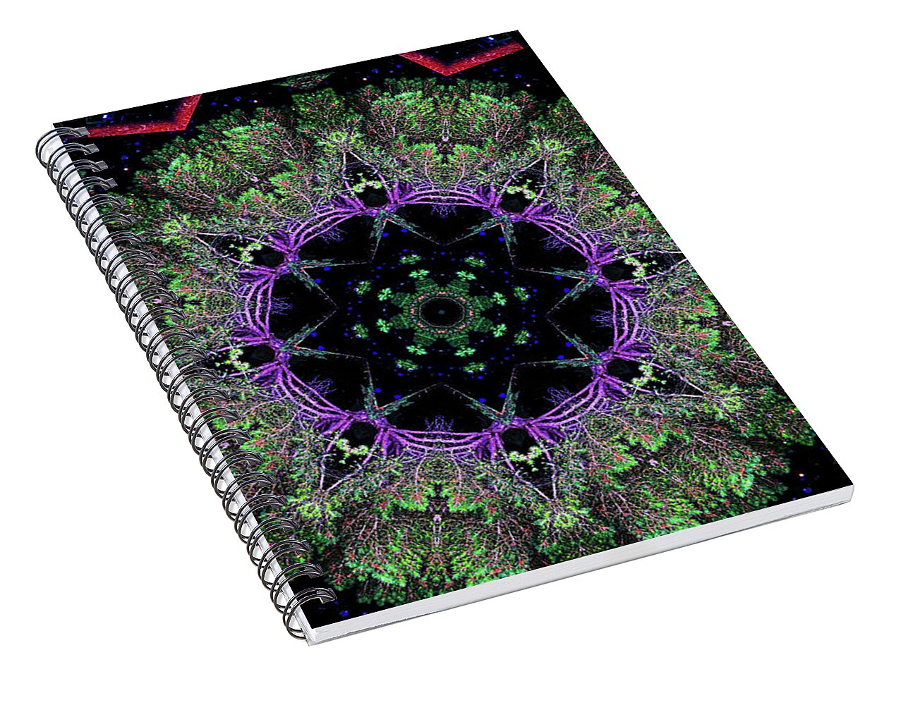 Natures Point Geometric Mandala - Spiral Notebook