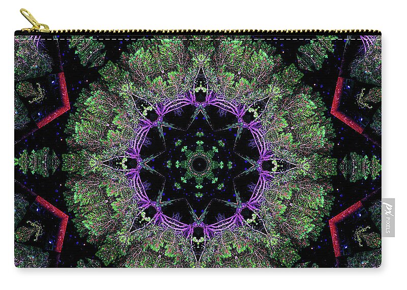 Natures Point Geometric Mandala - Zip Pouch