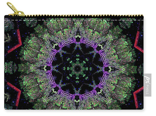 Natures Point Geometric Mandala - Zip Pouch
