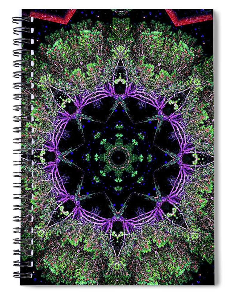 Natures Point Geometric Mandala - Spiral Notebook