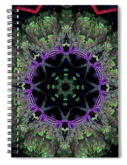 Natures Point Geometric Mandala - Spiral Notebook