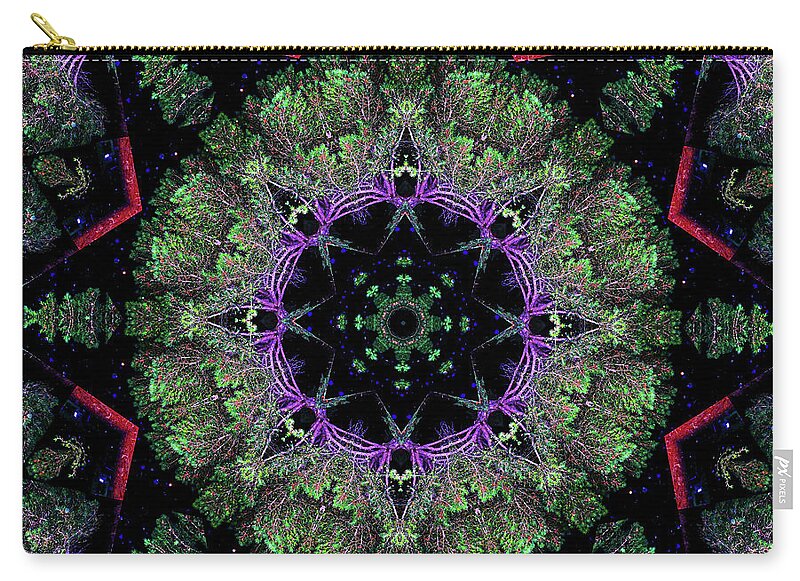 Natures Point Geometric Mandala - Zip Pouch