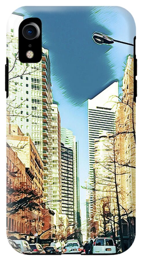 NYC Streets Textured Art - Phone Case
