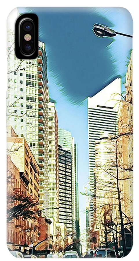 NYC Streets Textured Art - Phone Case