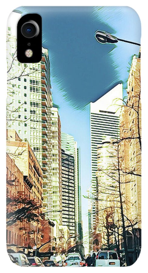 NYC Streets Textured Art - Phone Case