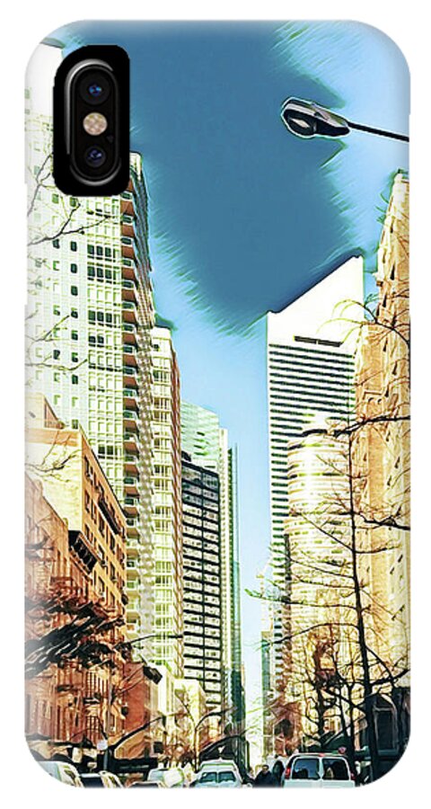 NYC Streets Textured Art - Phone Case