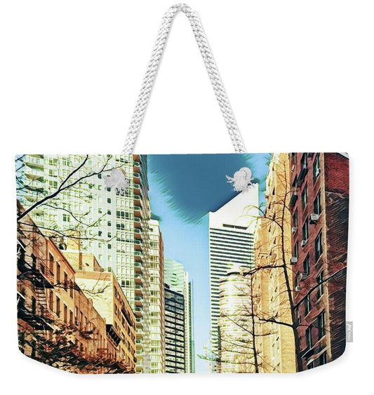 NYC Streets Textured Art - Weekender Tote Bag