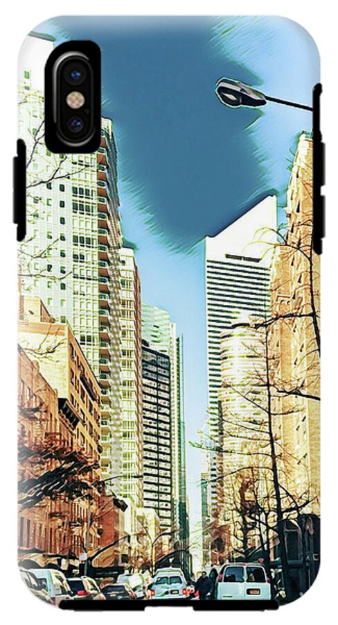 NYC Streets Textured Art - Phone Case