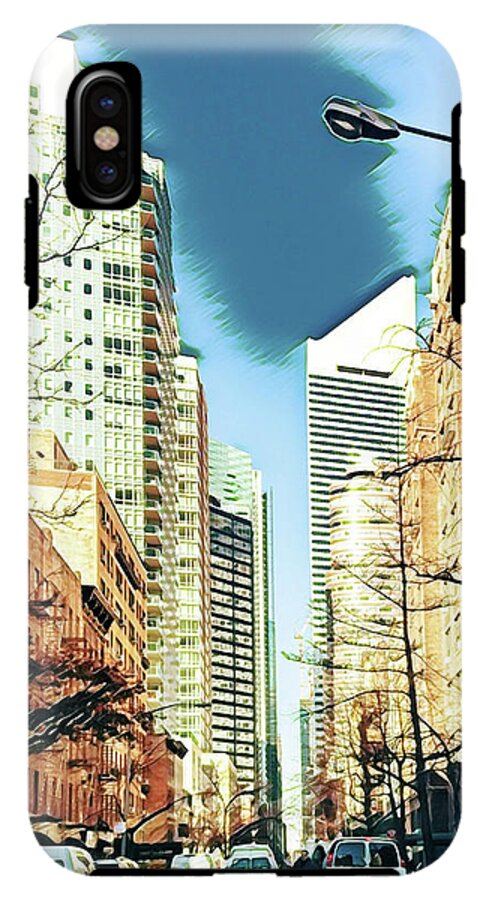 NYC Streets Textured Art - Phone Case