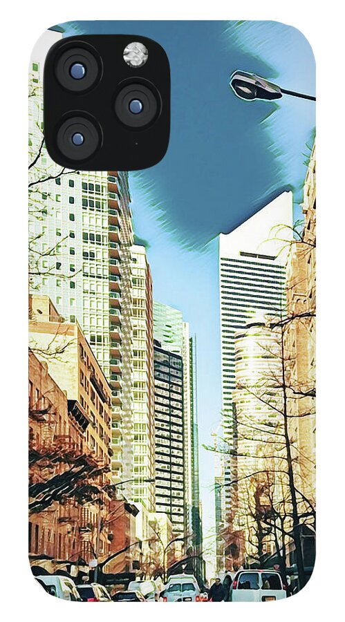 NYC Streets Textured Art - Phone Case