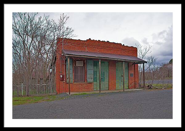 Historic Chinese Camp Building - Framed Print