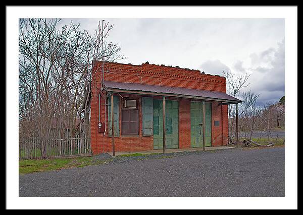 Historic Chinese Camp Building - Framed Print