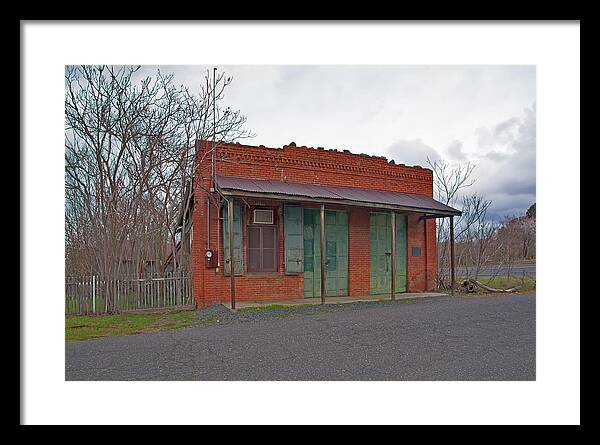 Historic Chinese Camp Building - Framed Print