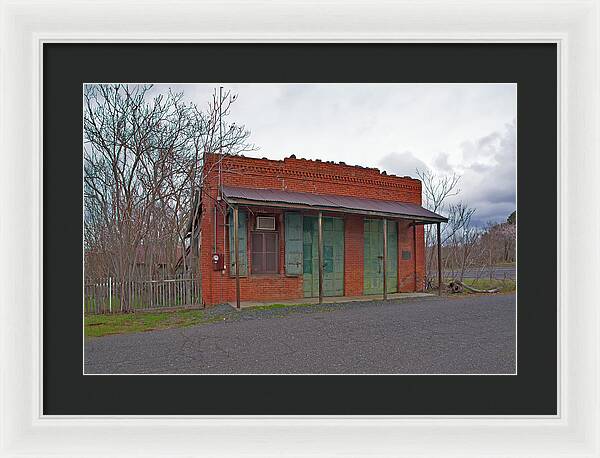 Historic Chinese Camp Building - Framed Print