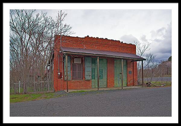 Historic Chinese Camp Building - Framed Print
