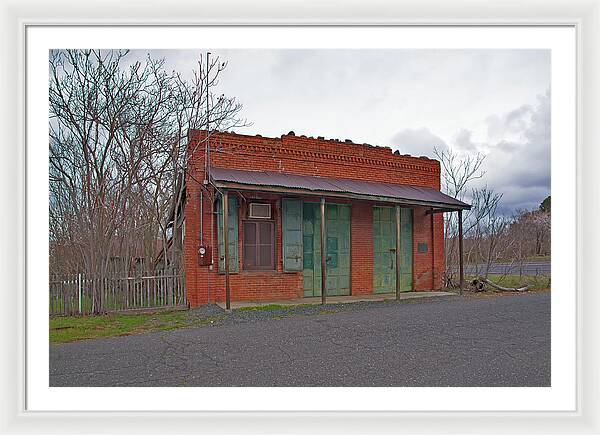 Historic Chinese Camp Building - Framed Print