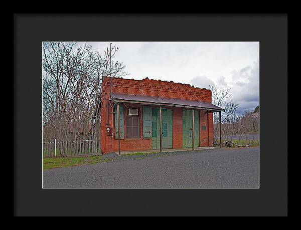 Historic Chinese Camp Building - Framed Print