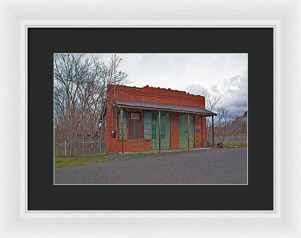 Historic Chinese Camp Building - Framed Print