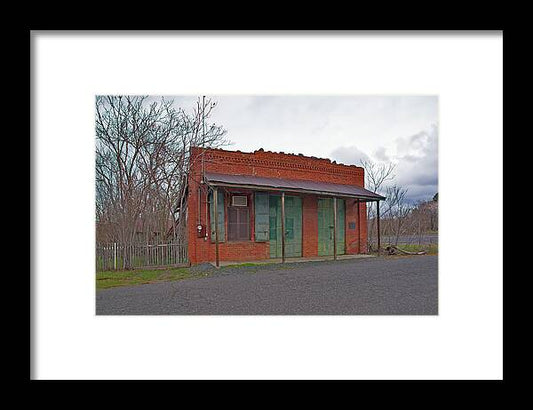 Historic Chinese Camp Building - Framed Print
