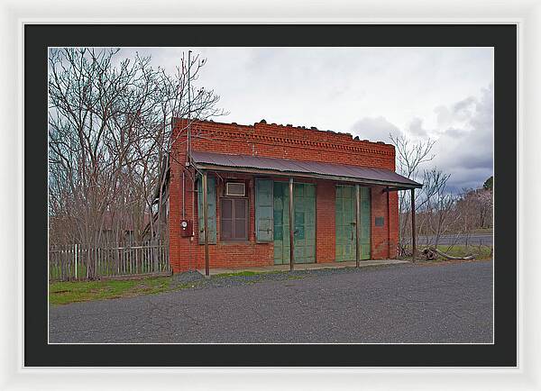 Historic Chinese Camp Building - Framed Print