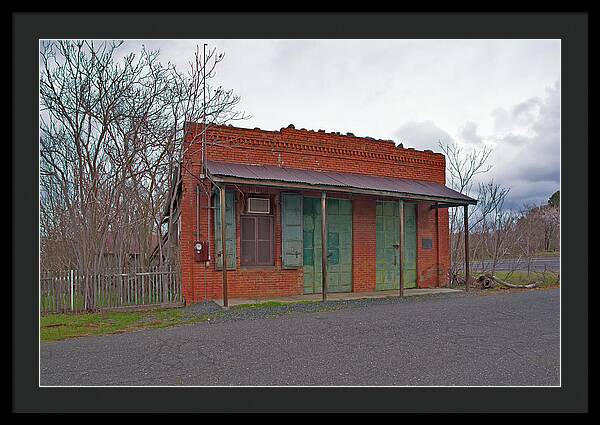 Historic Chinese Camp Building - Framed Print
