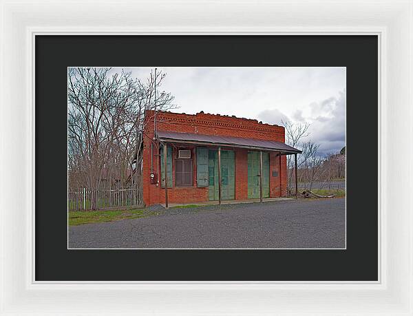 Historic Chinese Camp Building - Framed Print