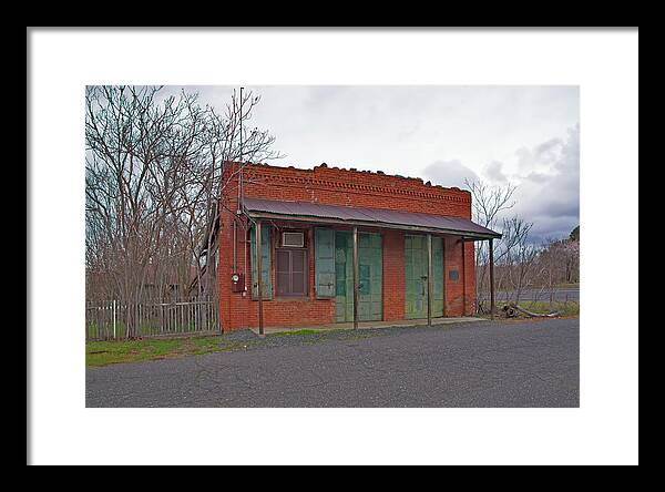 Historic Chinese Camp Building - Framed Print