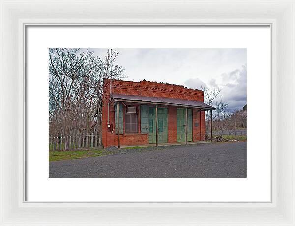 Historic Chinese Camp Building - Framed Print