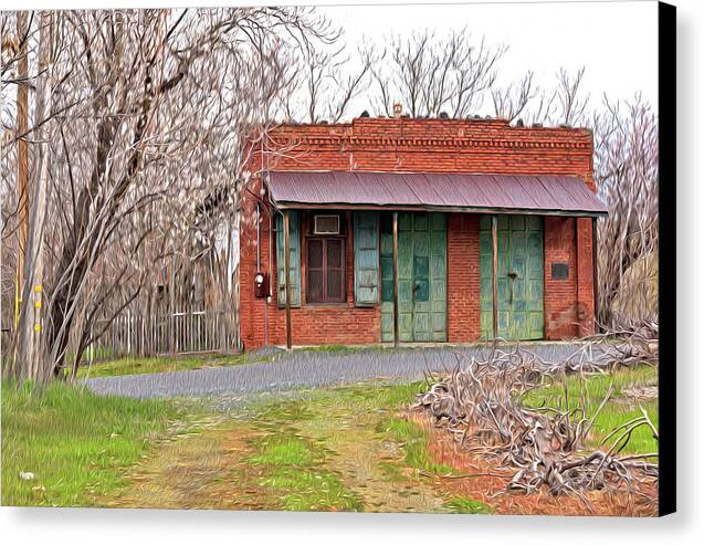 Original US POST OFFICE in Chinese Camp - Canvas Print